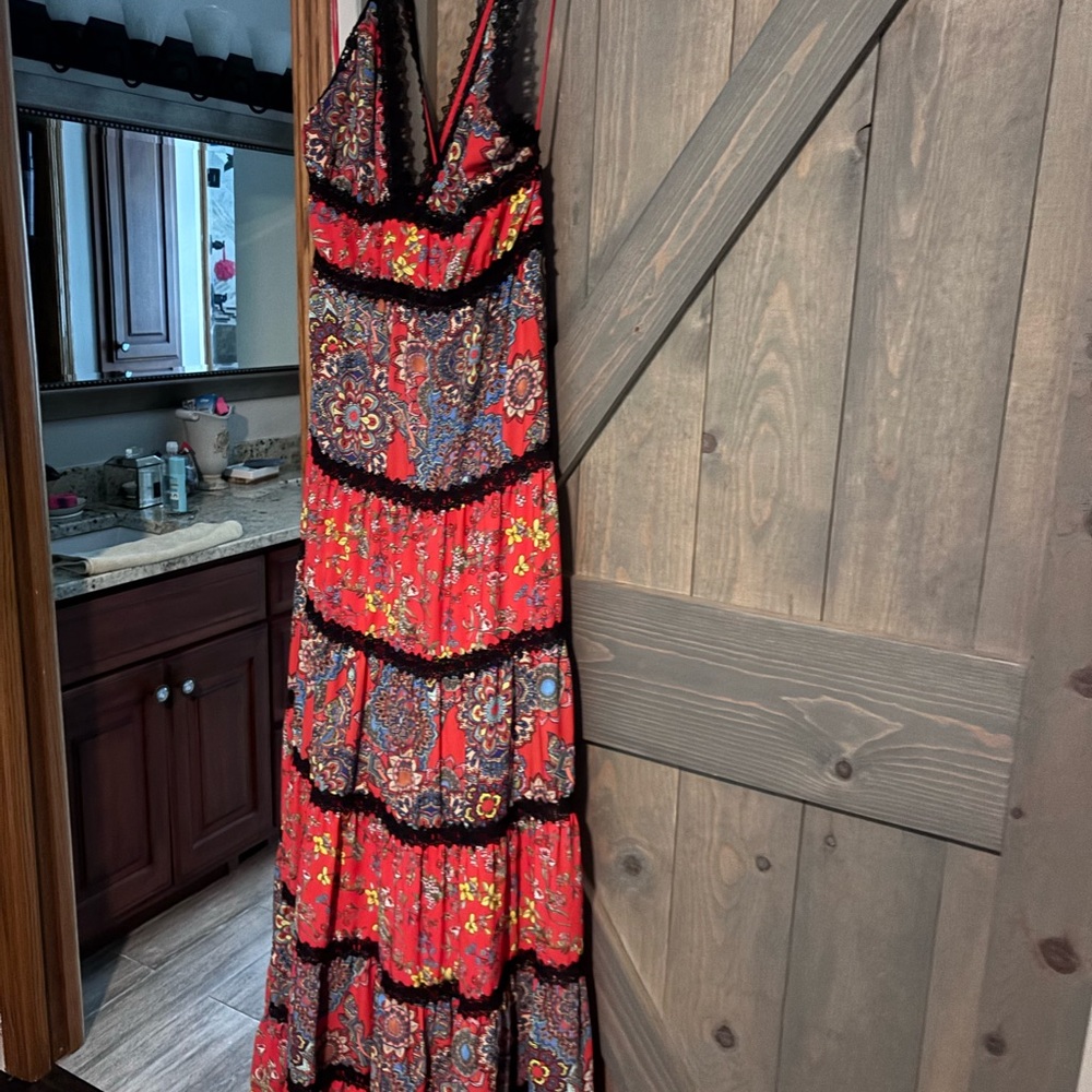 Alice + Olivia Karolina Maxi Dress EUC size 14 - Picture 4 of 13